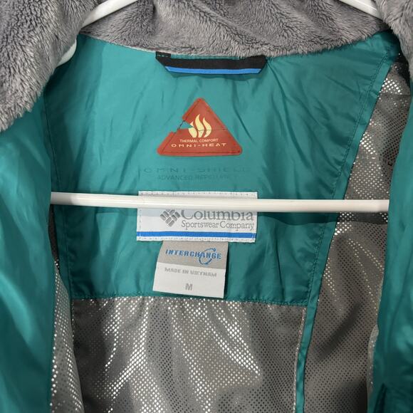 Columbia Omni-Heat Omni-Shield Interchange Puffer Jacket Womens Size M - Picture 6 of 13